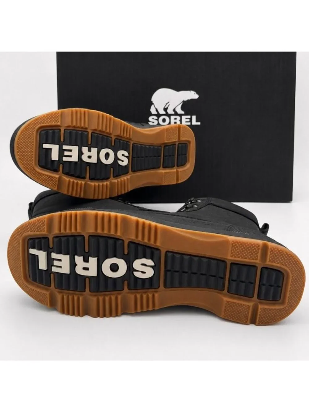 SOREL Ankeny II Mid WP Insulated Mens 10 Tobacco Black Waterproof Boots